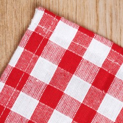 면 20수 선염워싱 레드체크